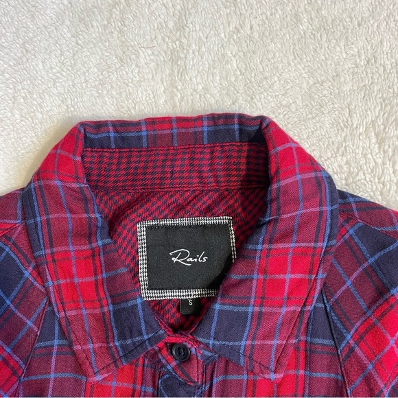 Rails Plaid Button Down Shirt S Minimalist Casual Western - Picture 7 of 8
